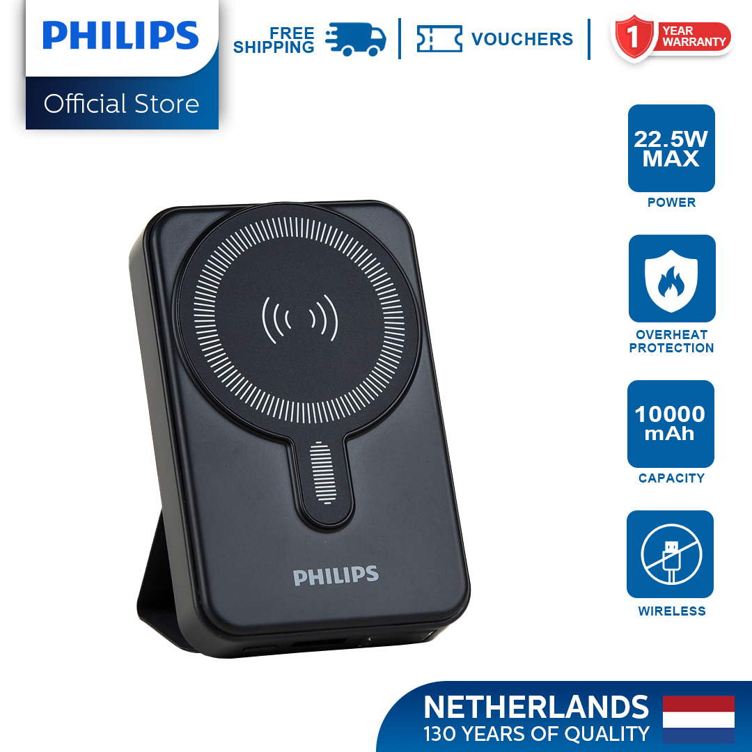 Philips Black 10000mAh PD 15W Magsafe Power