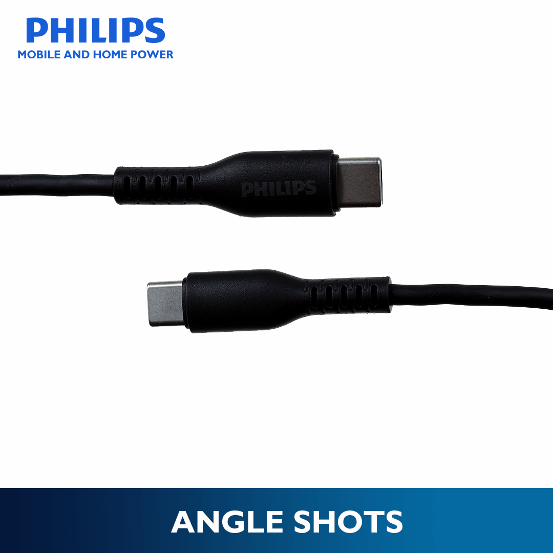 Philips 1.2 Meter 20 Watts USB C to Charger Type C USB C Cable