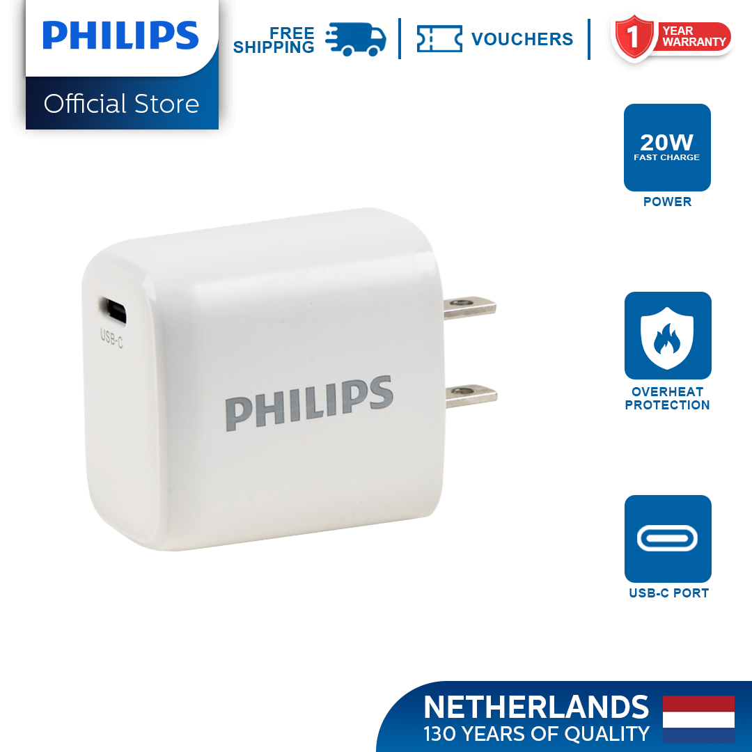 Philips PD 20W Charger Type C USB C Charger Fast Charger