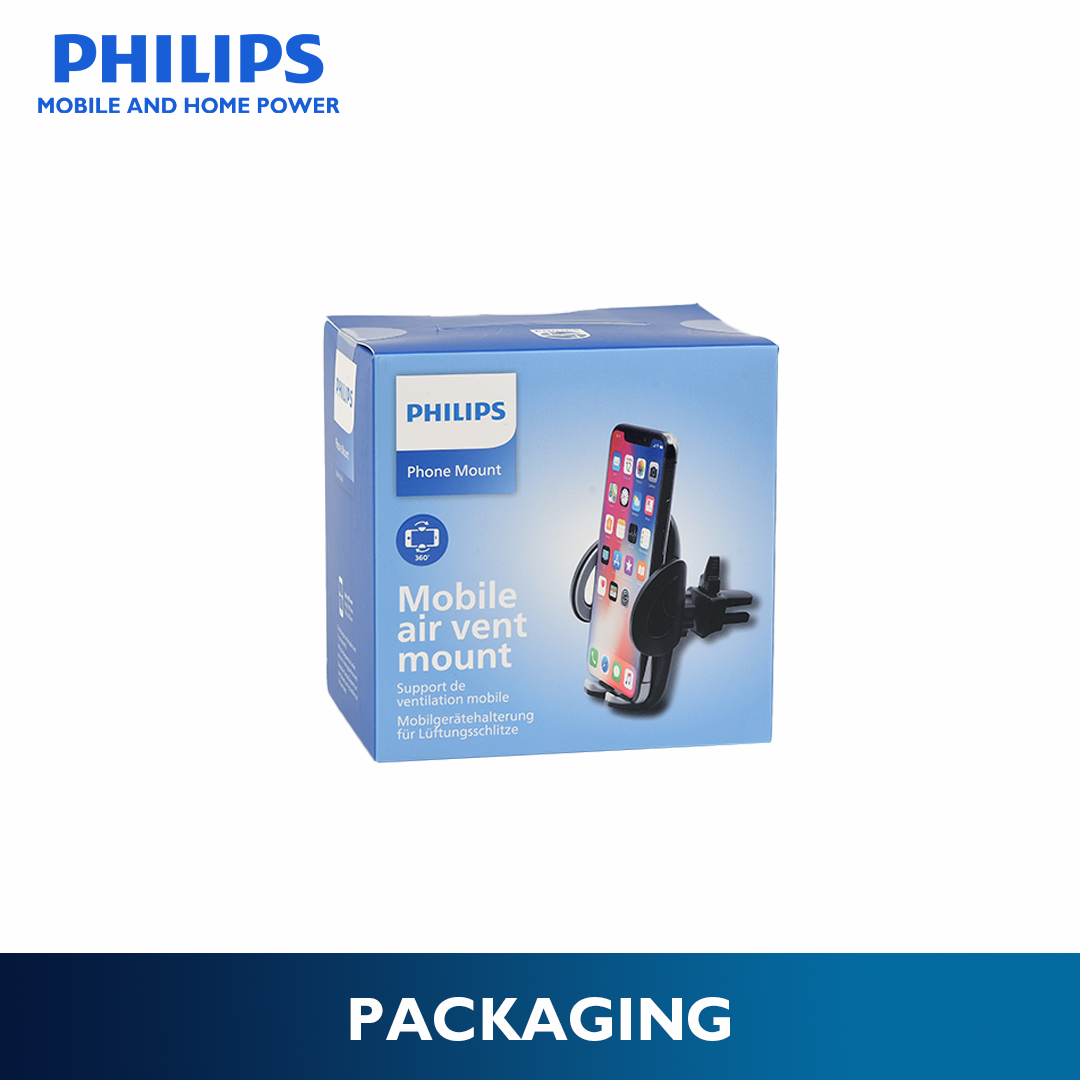 Philips 360° Rotation Mobile Car Cellphone Holder Air Vent Mount
