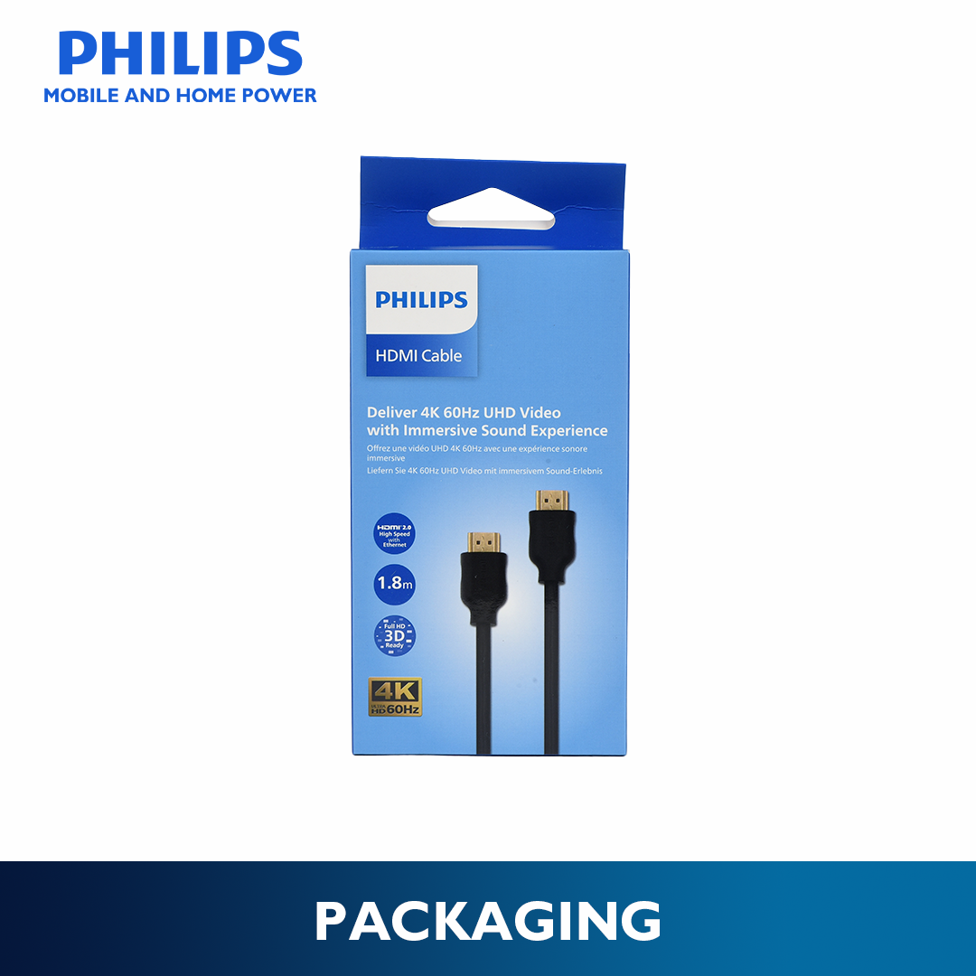 Philips HDMI 1.8m 4K/60H High Speed data Transfer 1080P