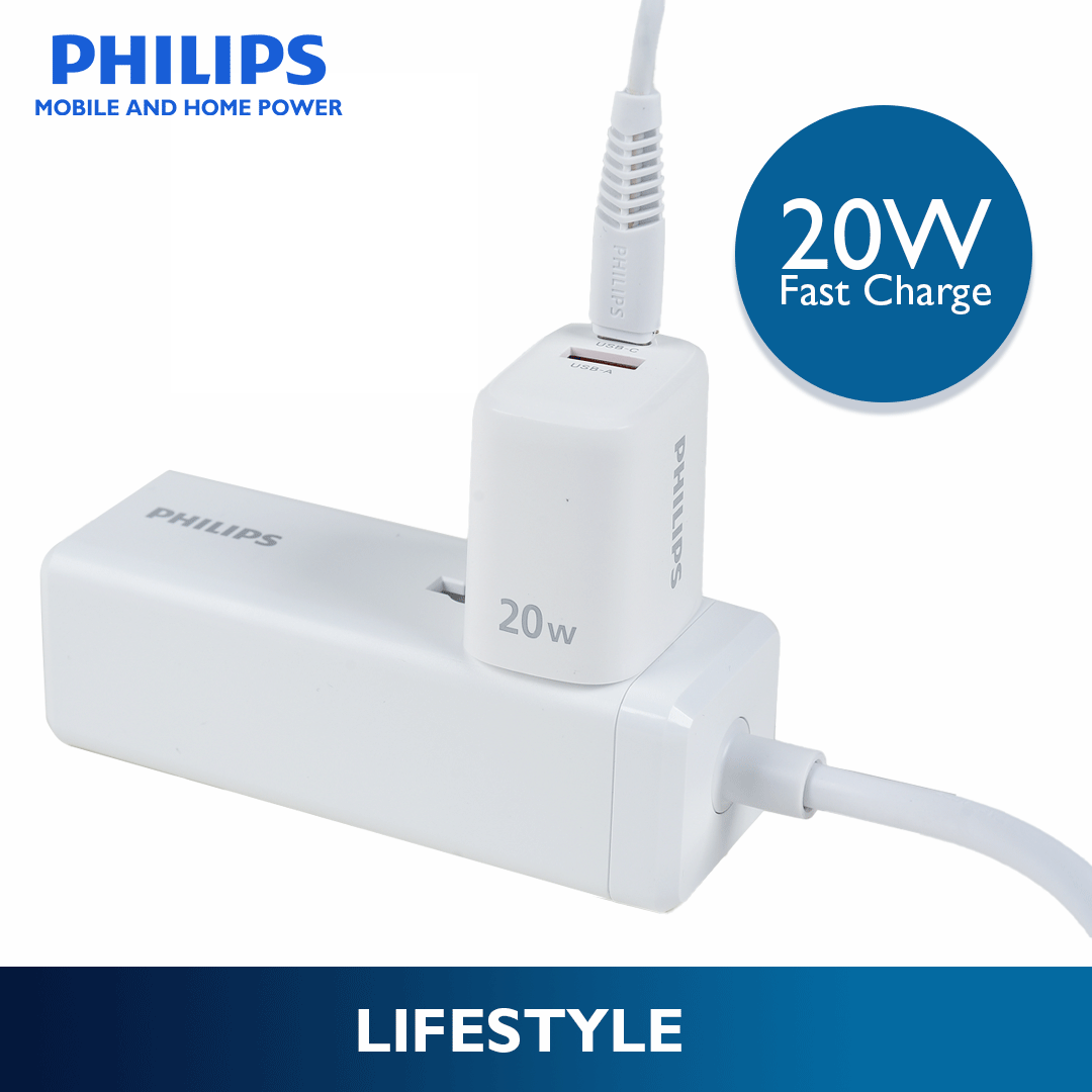 Philips 20W USB C Fast Wall Charger, iPhone Charger, USB C Charger