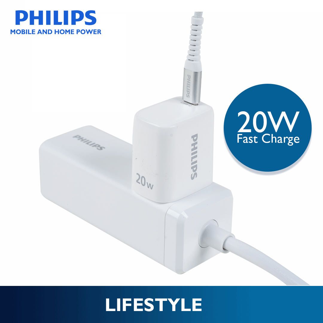 Philips PD 20W Charger Type C USB C Charger Fast Charger