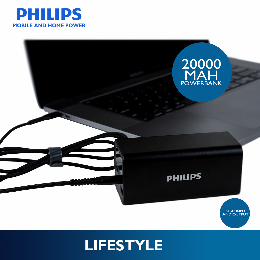 Philips DLP5721 20000mAh Digital Display PD65W+22.5W Powerbank