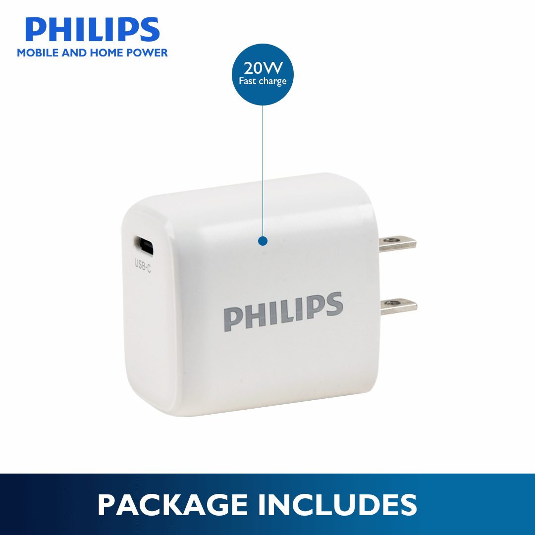 Philips PD 20W Charger Type C USB C Charger Fast Charger