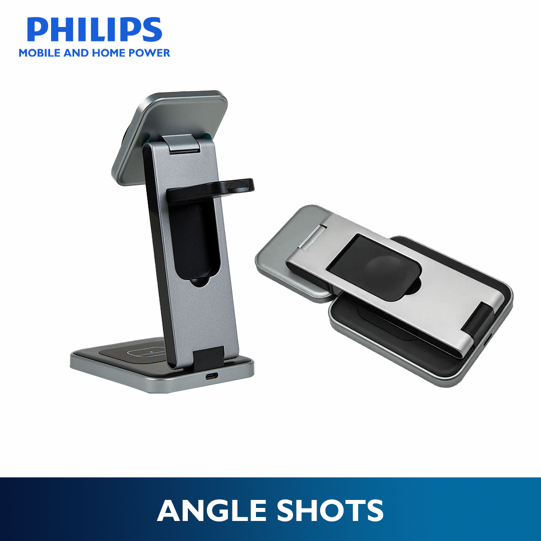 Philips 15W 3-in-1 Magnetic Wireless Fast Charger Portable Wireless Charger