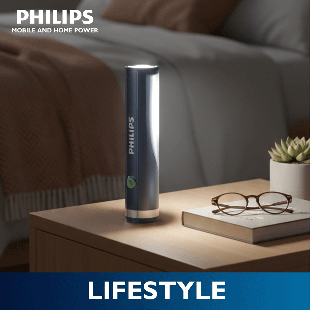 Philips USB-C Rechargeable LED Flashlight & Lantern - 400 Lumens, SOS Mode