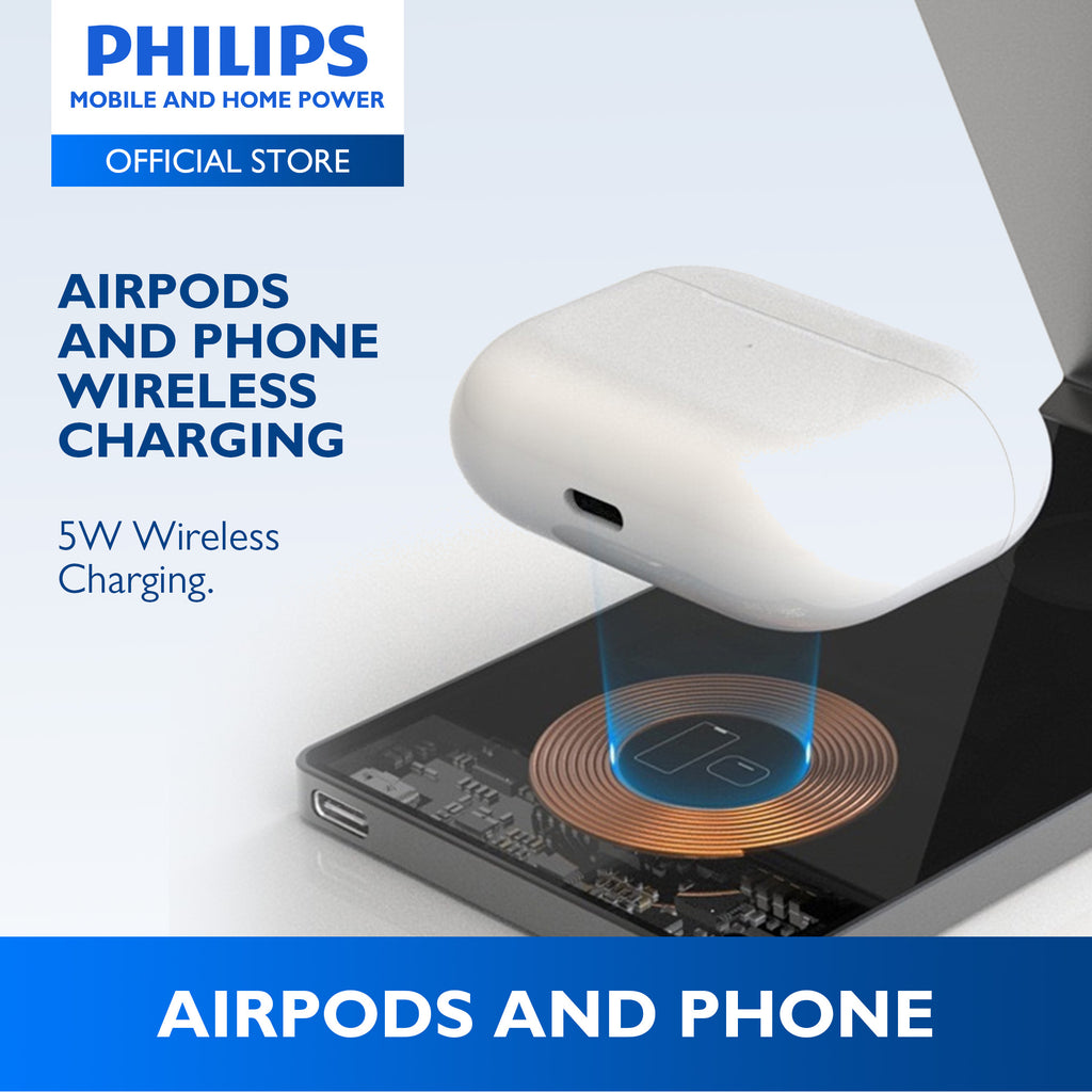Philips 15W 3-in-1 Magnetic Wireless Fast Charger Portable Charger