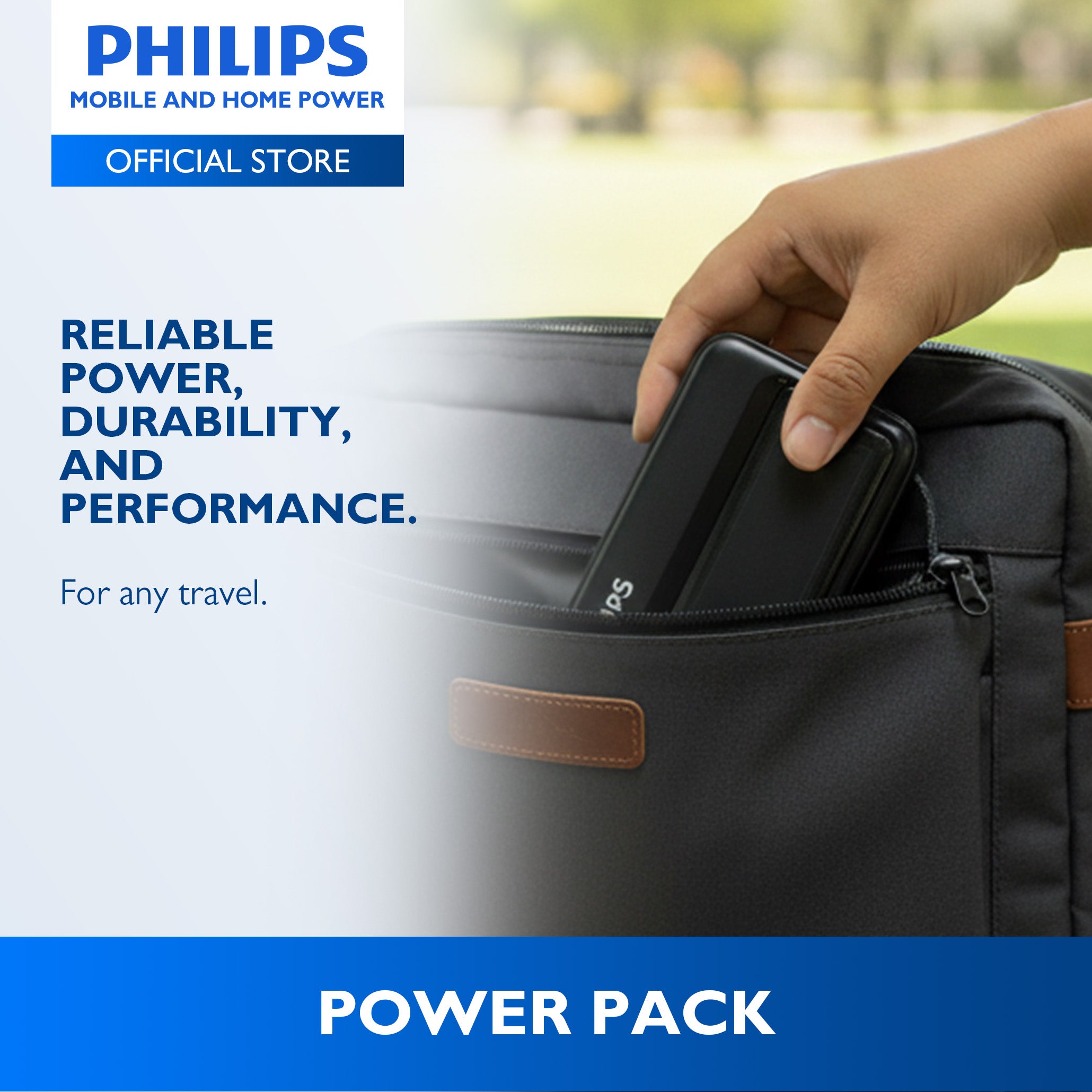 Philips 20000mAh Power Bank 45W Fast Charging PD QC3.0 Fast Charging Built-in USB-C