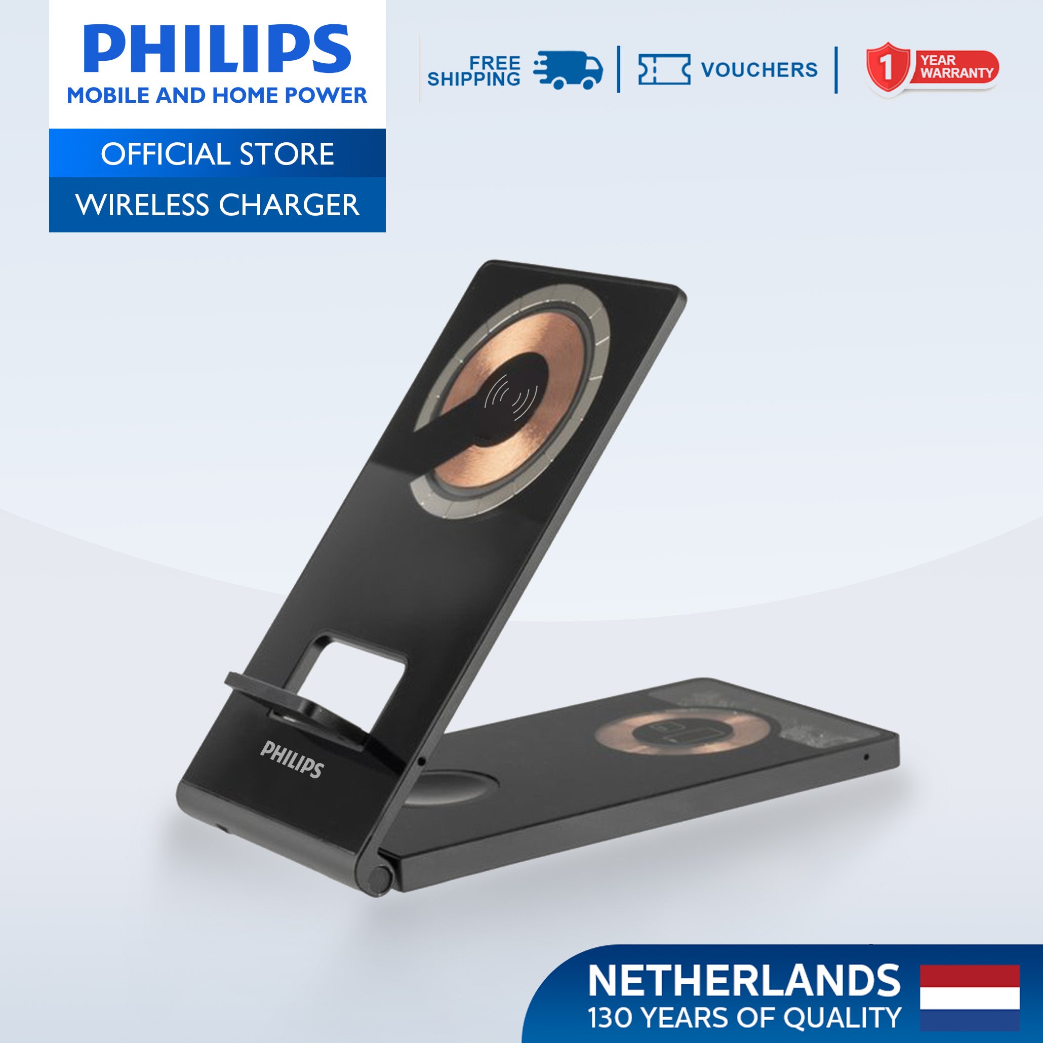 Philips 15W 3-in-1 Magnetic Wireless Fast Charger Portable Charger