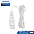 Philips 3-Way Extension Socket Non-Flammable Material 5 Meters Cord Power Multiplier