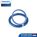 Philips Blue 360°Rotation 180° Flip Metallic Magnetic Ring Stand Cellphone Holder with Additional Metal Magnetic Ring