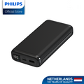 Philips Black 10000mAh 22.5 Watts USB-C Slim Fast Charging Powerbank