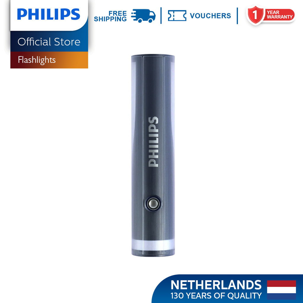 Philips USB-C Rechargeable LED Flashlight & Lantern - 400 Lumens, SOS Mode