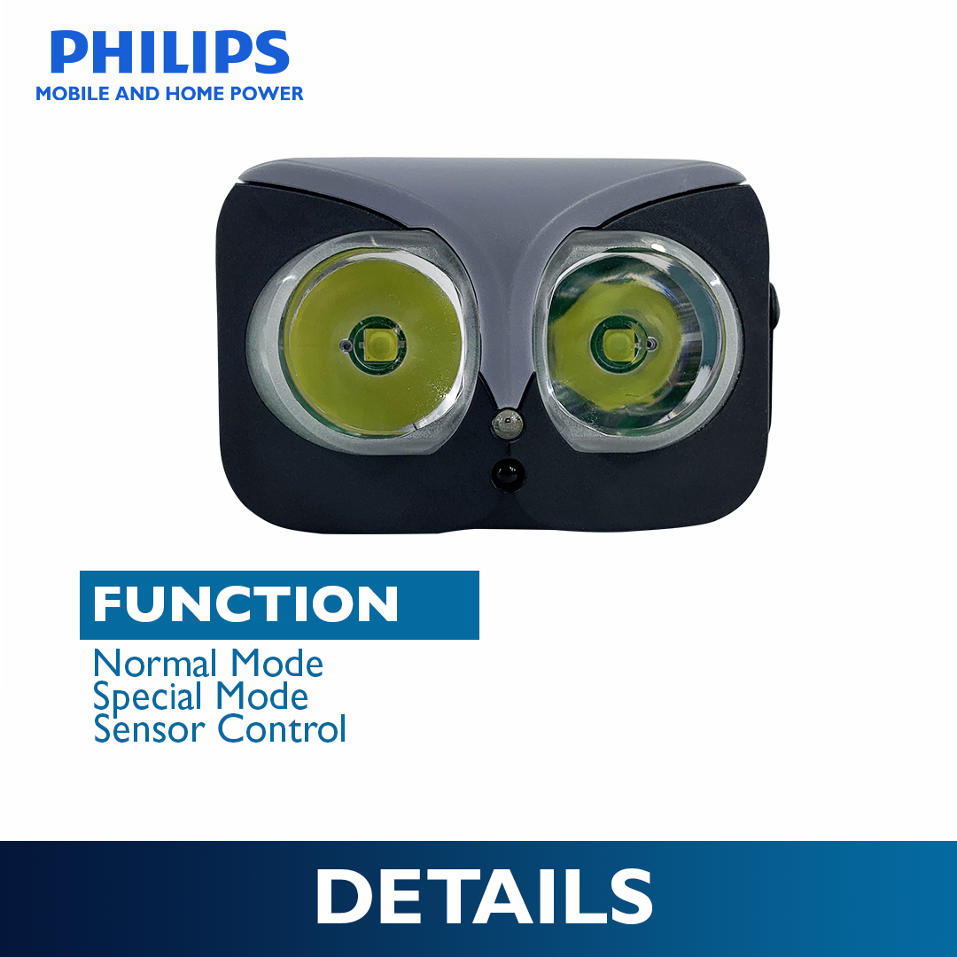 PHILIPS Multi-Functional Rechargeable Sensor LED Headlamp | 450 Lumens Brightness | 100 m Beam Distance | 1000 mAh Battery