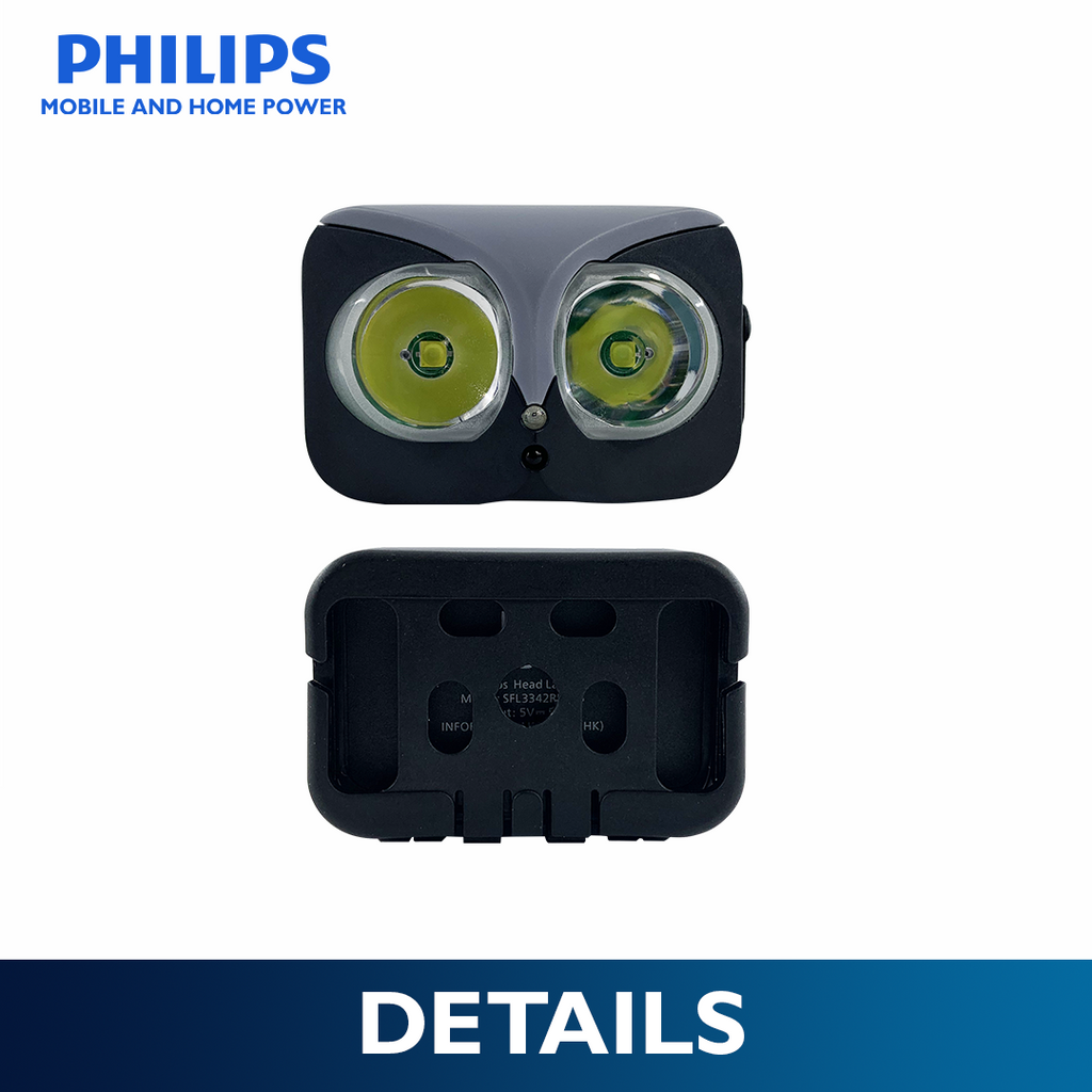 PHILIPS Multi-Functional Rechargeable Sensor LED Headlamp | 450 Lumens Brightness | 100 m Beam Distance | 1000 mAh Battery