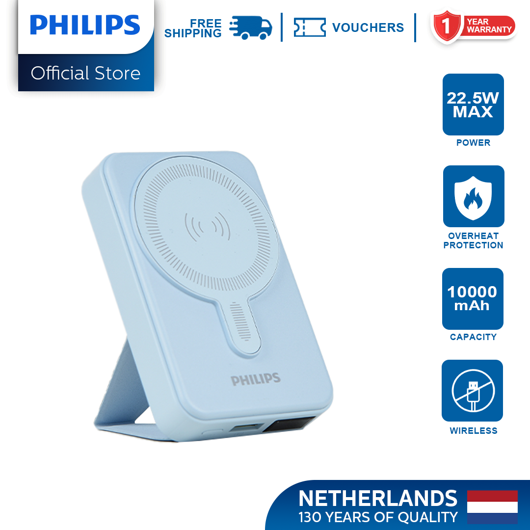 Philips Light Blue 10000mAh PD 15W Magsafe Power