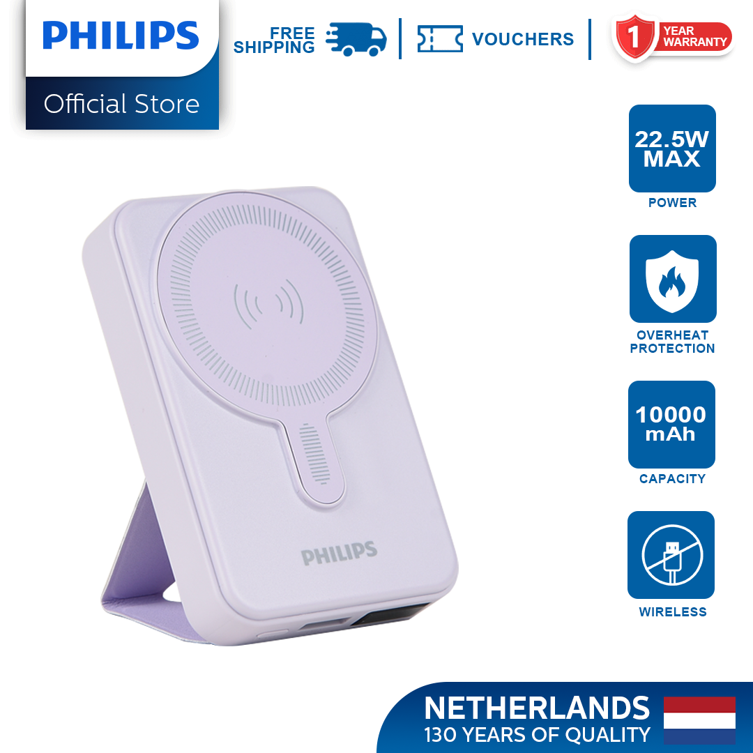 Philips Light Purple 10000mAh PD 15W Magsafe Power