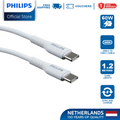 Philips White 60W 1.2M USB Type C to USB C PD Cable