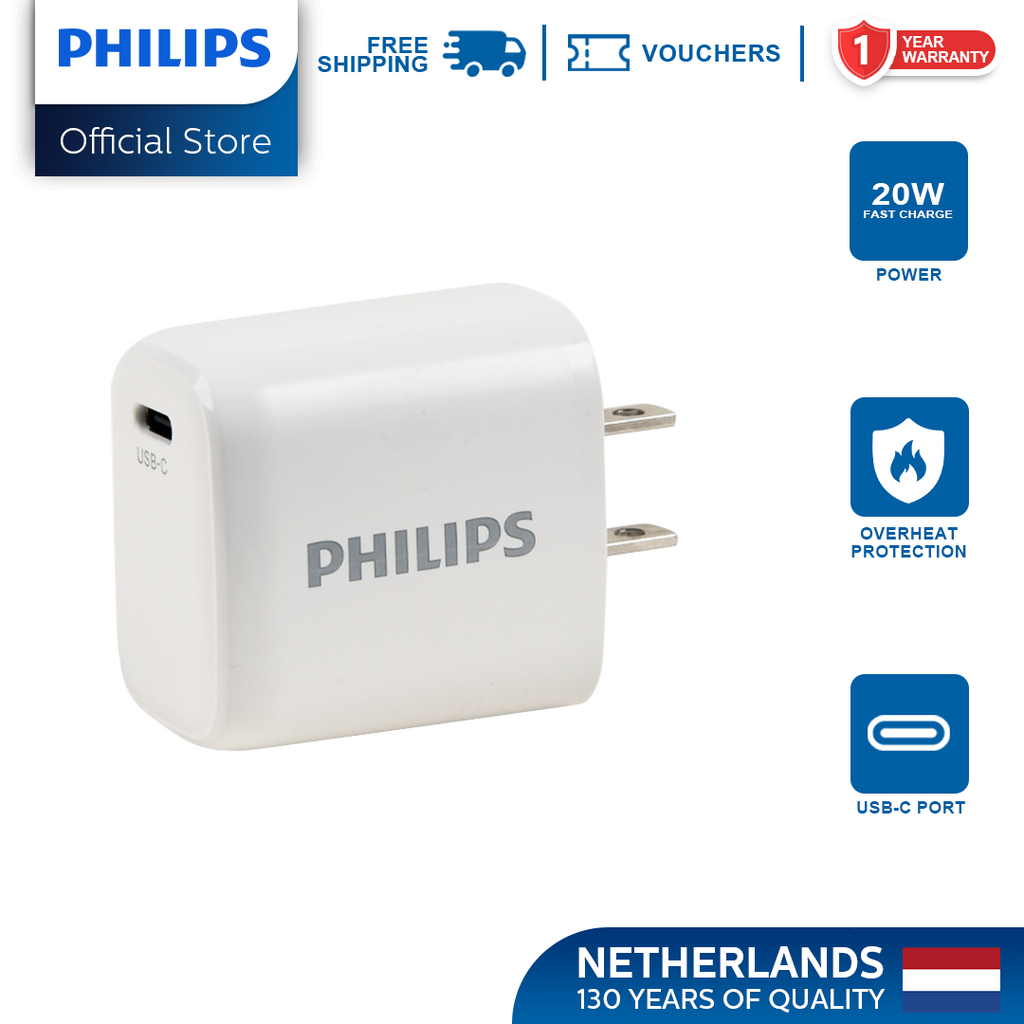 Philips PD 20W Charger Type C USB C Charger Fast Charger