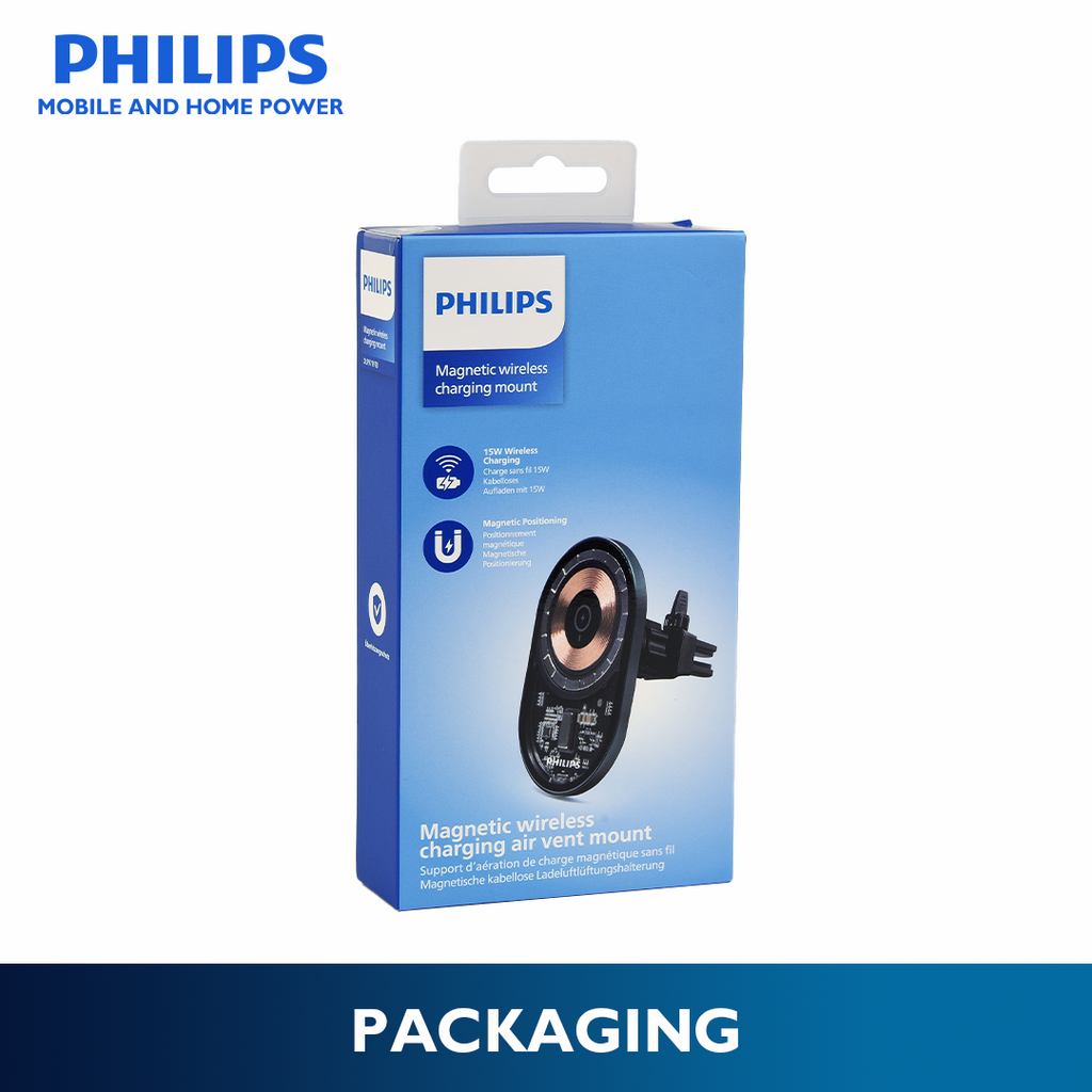 Philips 15W Qi Magsafe Wireless Magnetic Air Vent Charging Mount