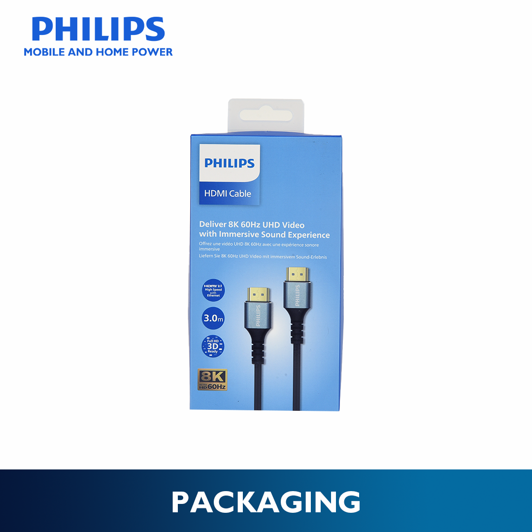 Philips 3m HDMI Cable 8K HD Ultra High-Speed Data Transfer