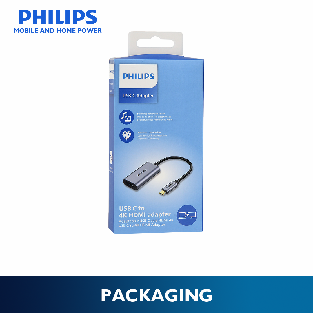 Philips USB-C to 4K HDMI Adapter Stunning Clarity and Sound 60Hz