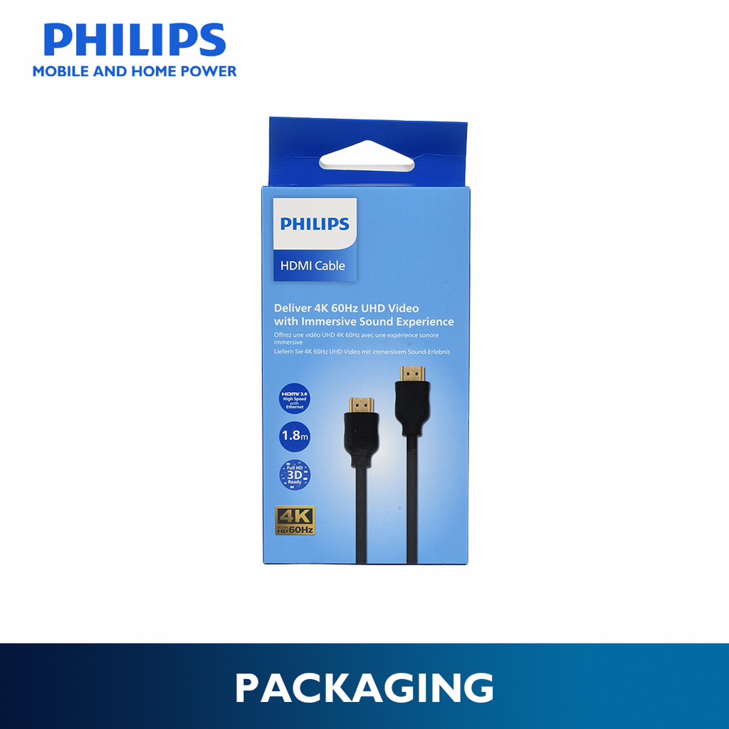 Philips HDMI 1.8m 4K/60H High Speed data Transfer 1080P