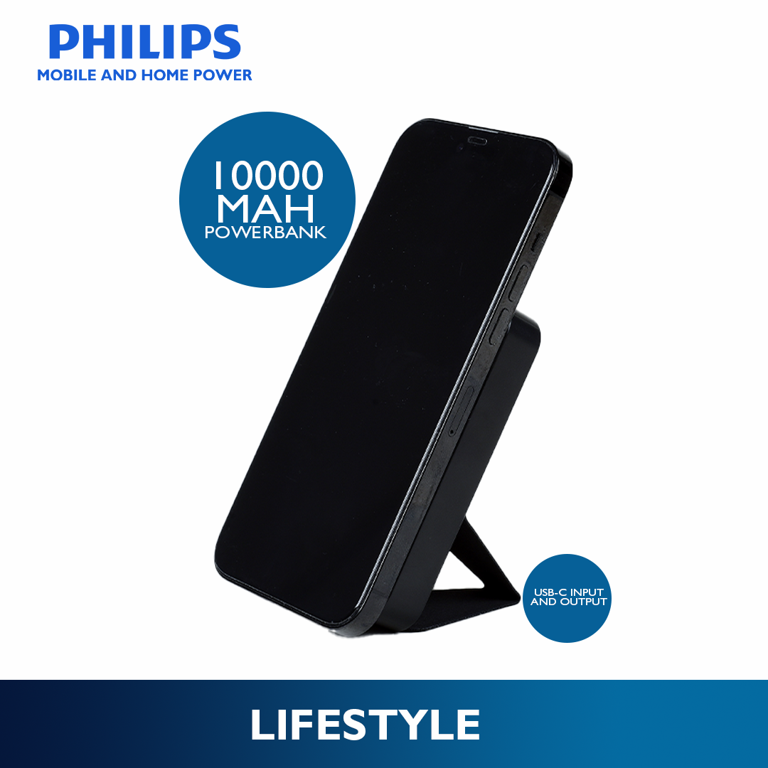 Philips Black 10000mAh PD 15W Magsafe Power