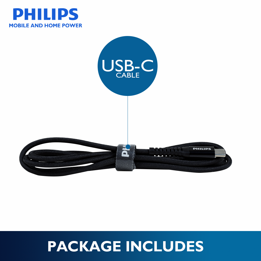 Philips 100W 1.2m USB Type C to USB C PD Cable