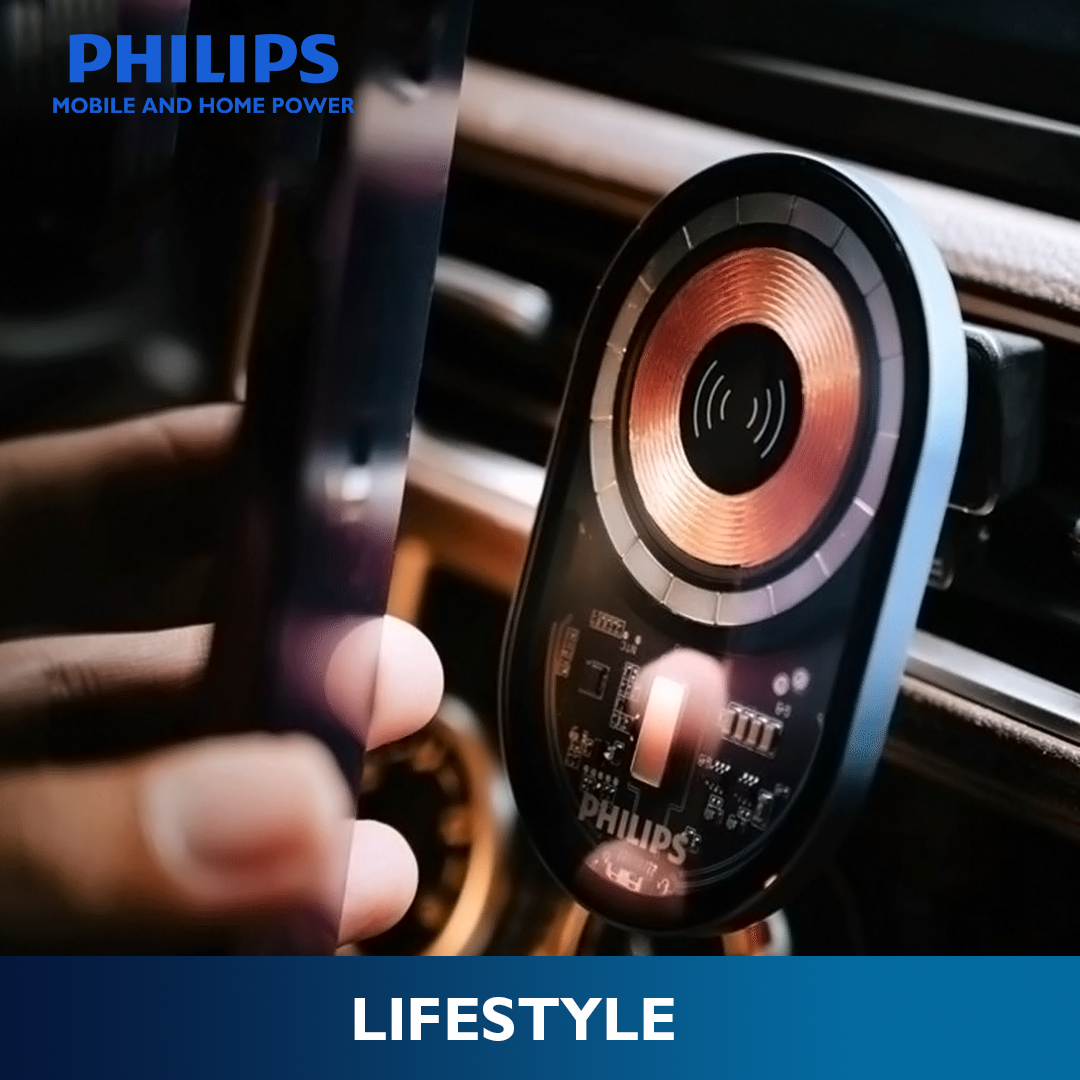 Philips 15W Qi Magsafe Wireless Magnetic Air Vent Charging Mount