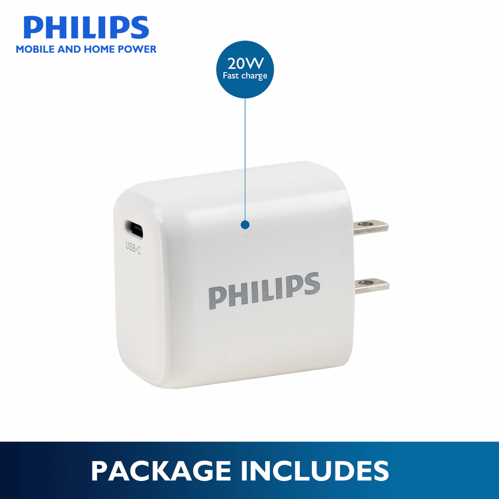 Philips PD 20W Charger Type C USB C Charger Fast Charger