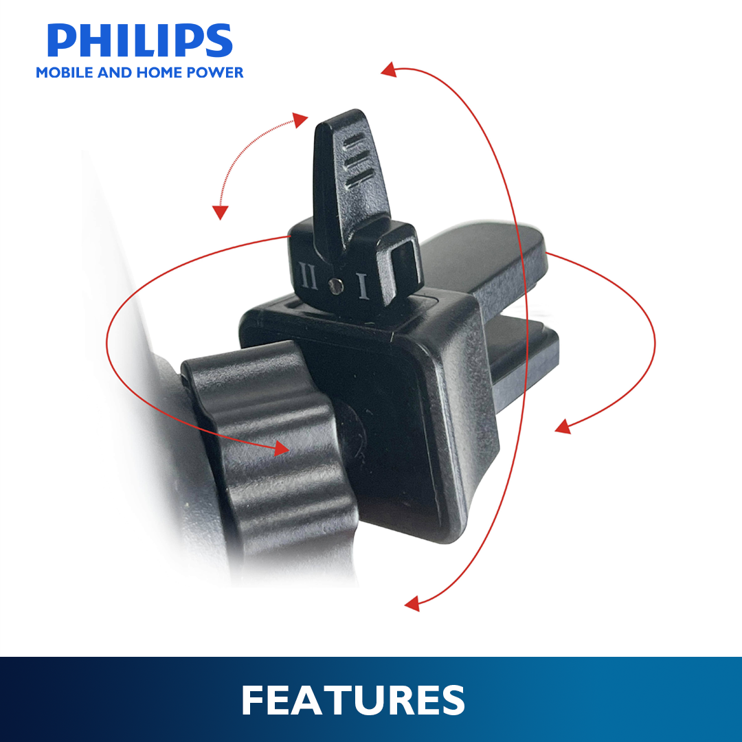 Philips 360° Rotation Mobile Car Cellphone Holder Air Vent Mount