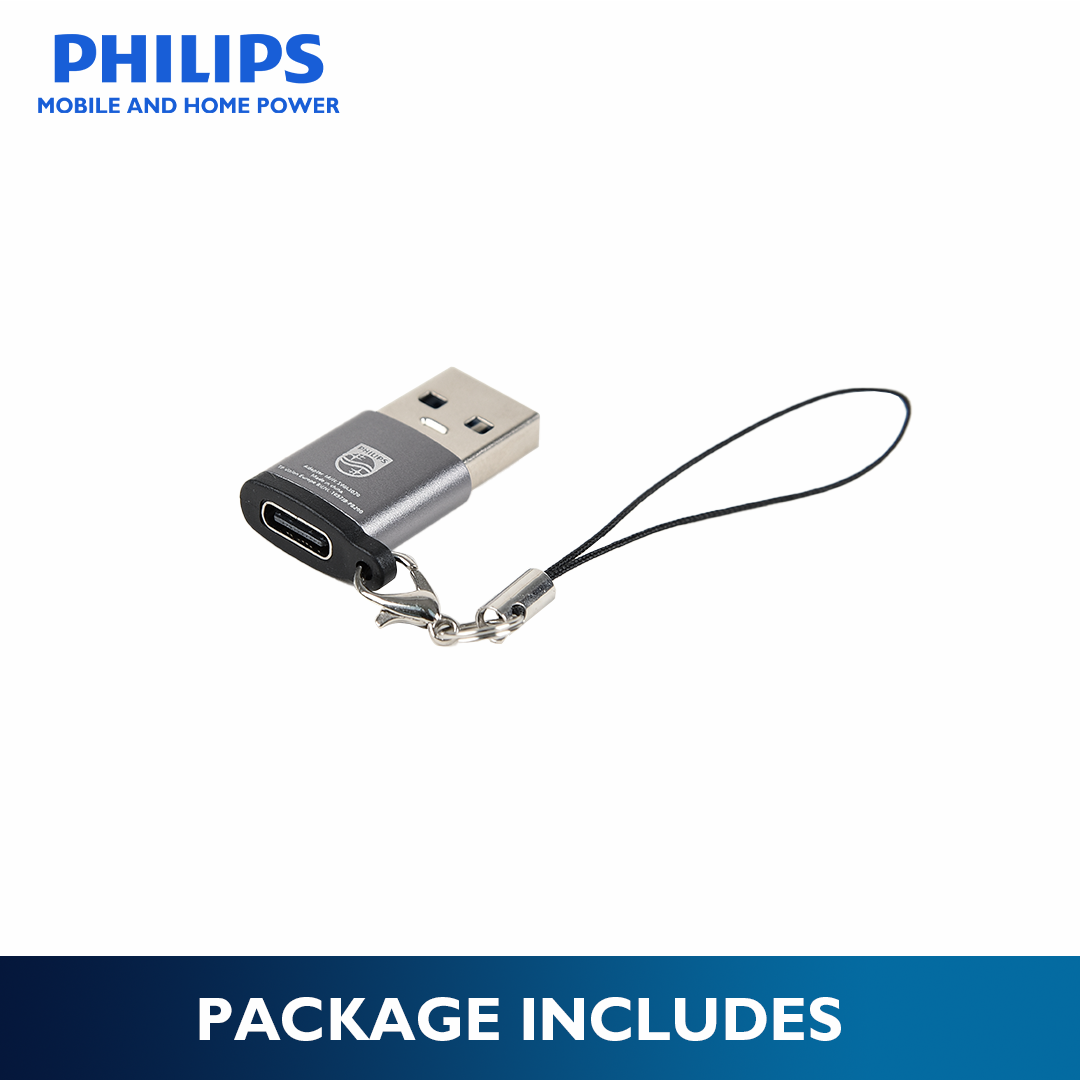 Philips 3.0 USB Male to USB-C Female Adapter