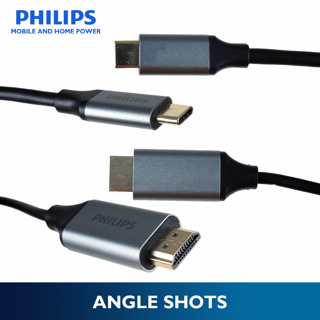 Philips 1.2m 4K/60Hz USB-C to HDMI Cable Nickel Plated Copper Compatible with  MacBook Pro IPad Pro Laptop