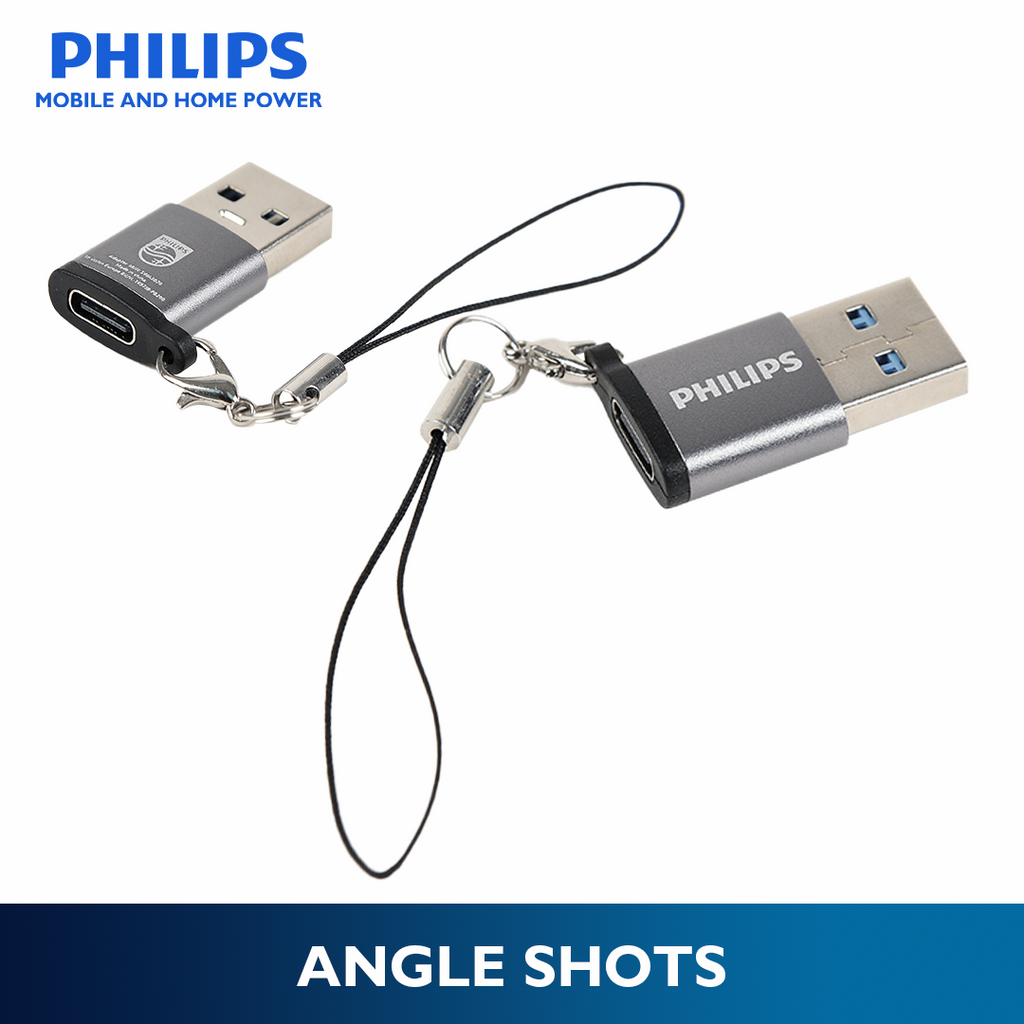 Philips 3.0 USB Male to USB-C Female Adapter
