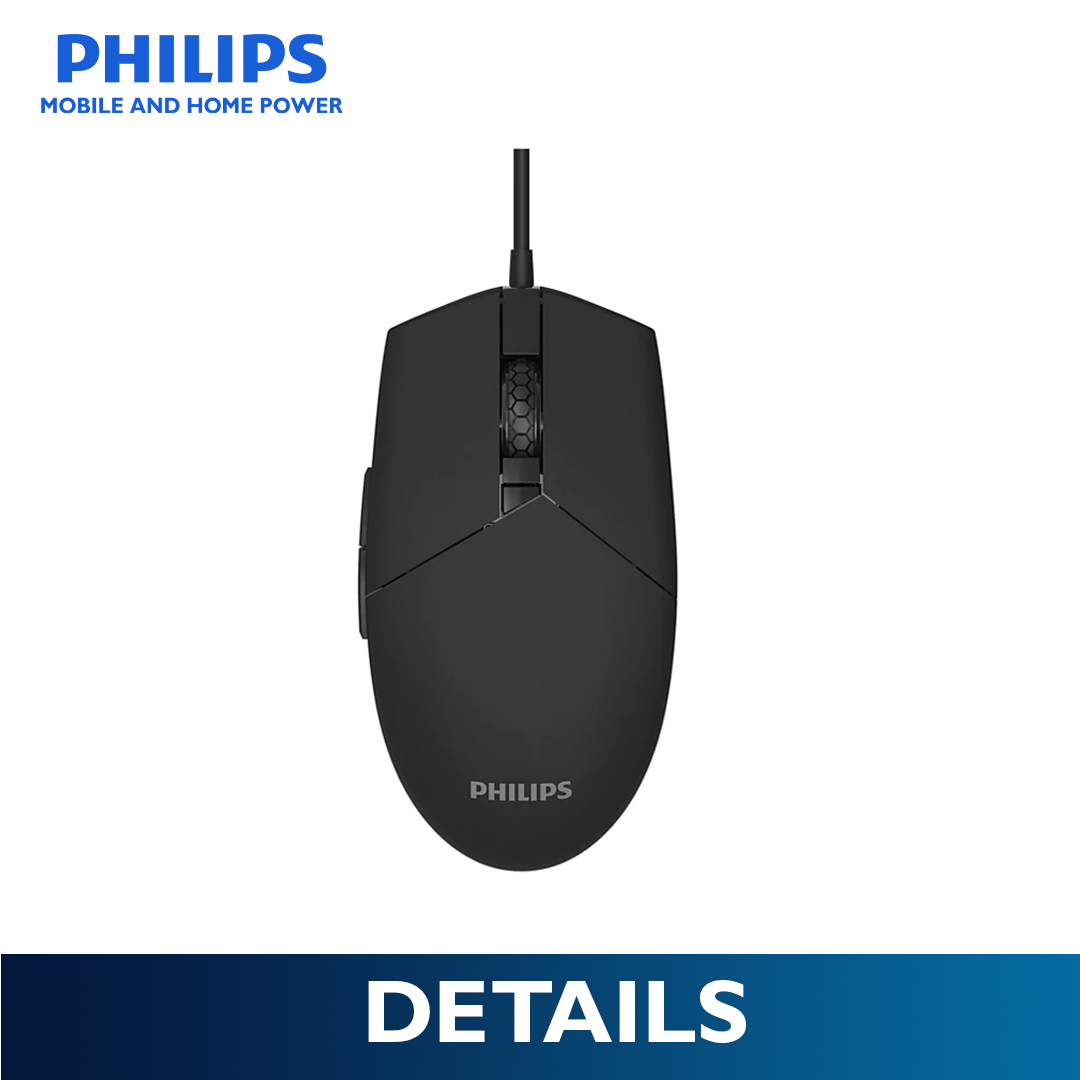 Philips Wired Gaming Mouse Momentum 3000 6400 DPI, RGB Backlight 6 Buttons