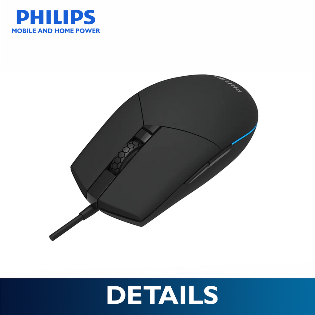 Philips Wired Gaming Mouse Momentum 3000 6400 DPI, RGB Backlight 6 Buttons