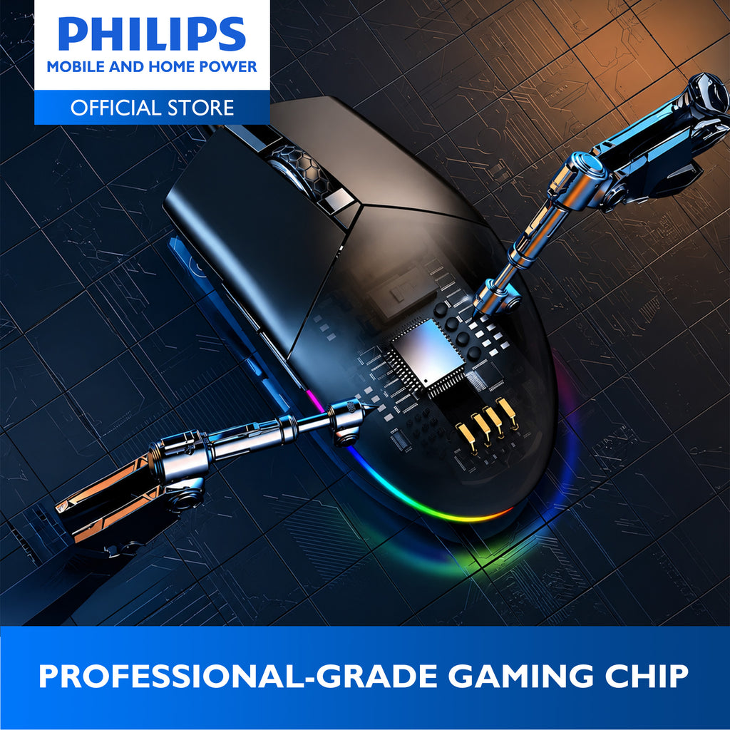 Philips Wired Gaming Mouse Momentum 3000 6400 DPI, RGB Backlight 6 Buttons